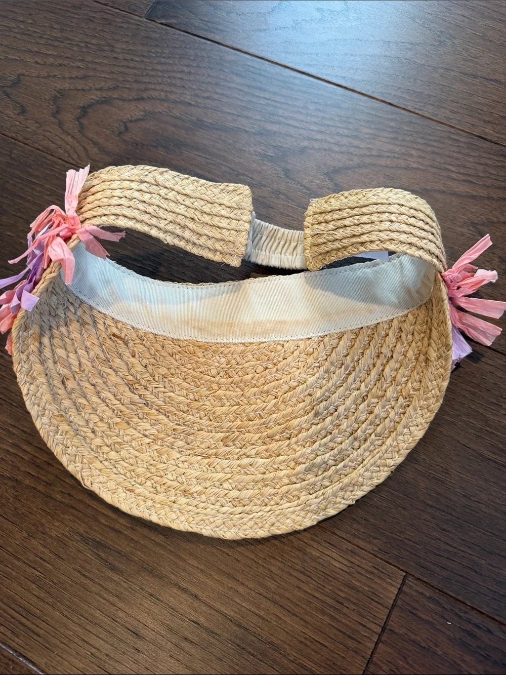 Crewcuts Straw Fringe Visor Girls One Size - C36-044